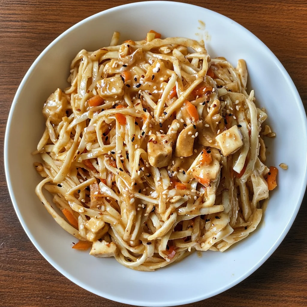 Asian Slaw with Peanut Dressing