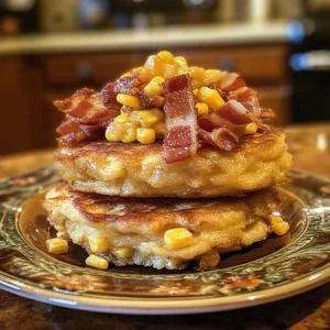 Bacon and Corn Griddle Cakes