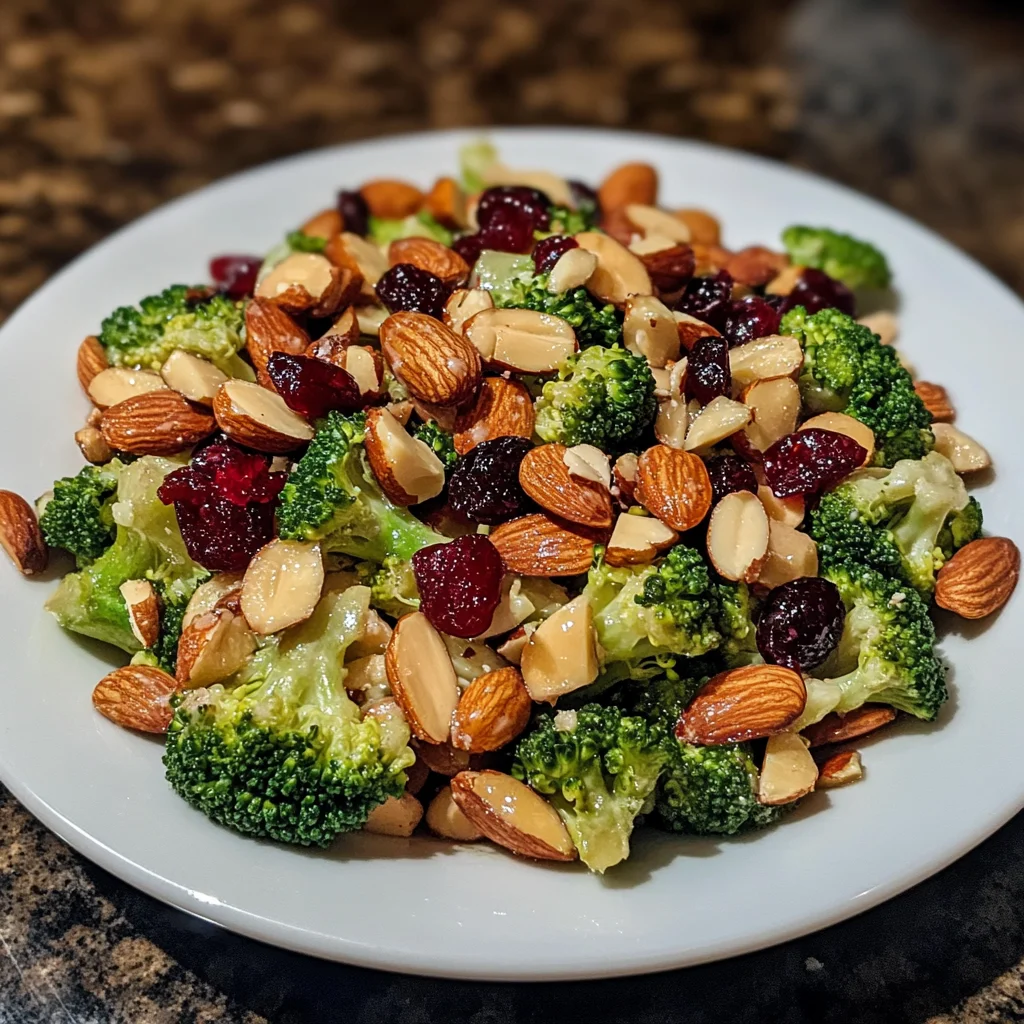 Broccoli Cranberry Almond Salad: A Deliciously Festive Recipe