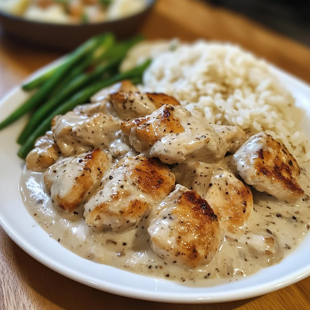 Creamy Lemon Pepper Skillet Chicken