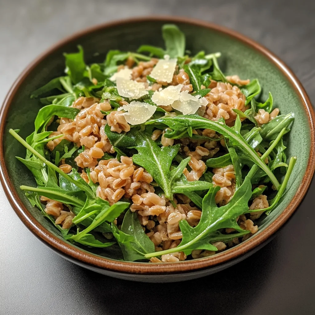 Farro & Arugula Salad with Lemon Vinaigrette