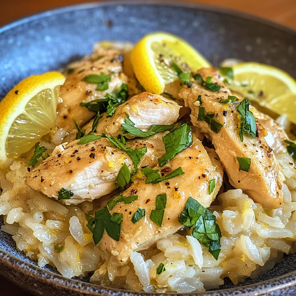 Greek Chicken and Lemon Rice (30 Minutes, One-Pot)