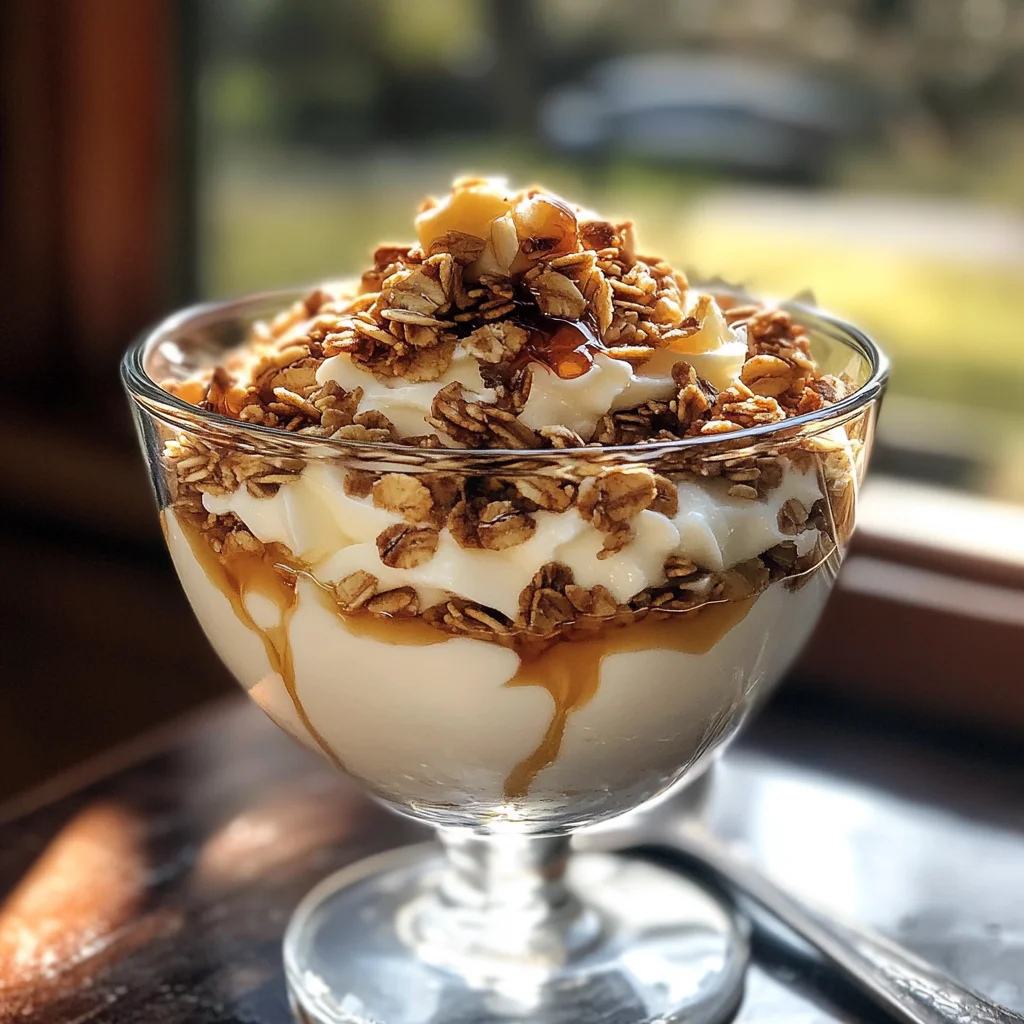 Greek Yogurt Parfait with Granola and Honey