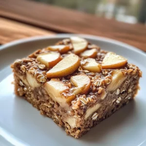 Healthy Breakfast Oatmeal Apple Cake