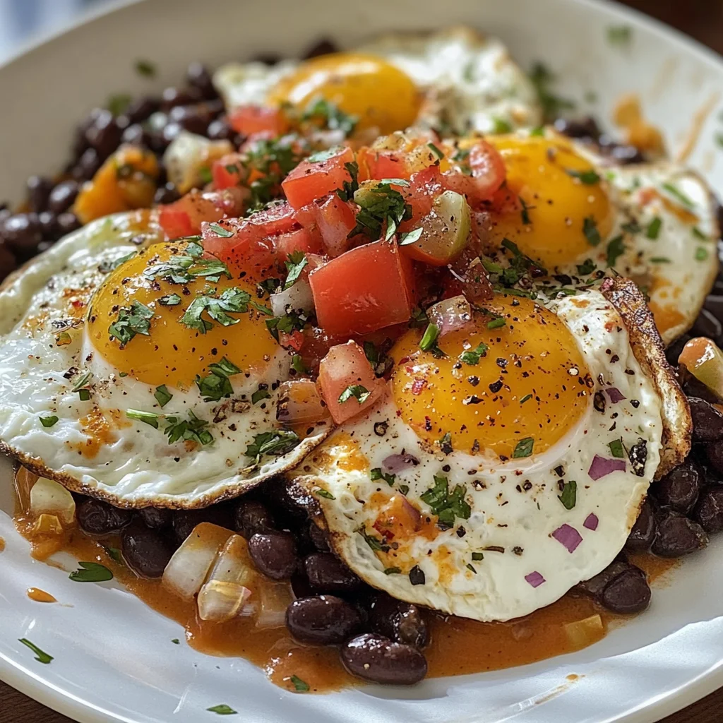 Huevos Rancheros with Black Beans: A Flavorful Mexican Breakfast