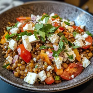 Lentil & Feta Salad