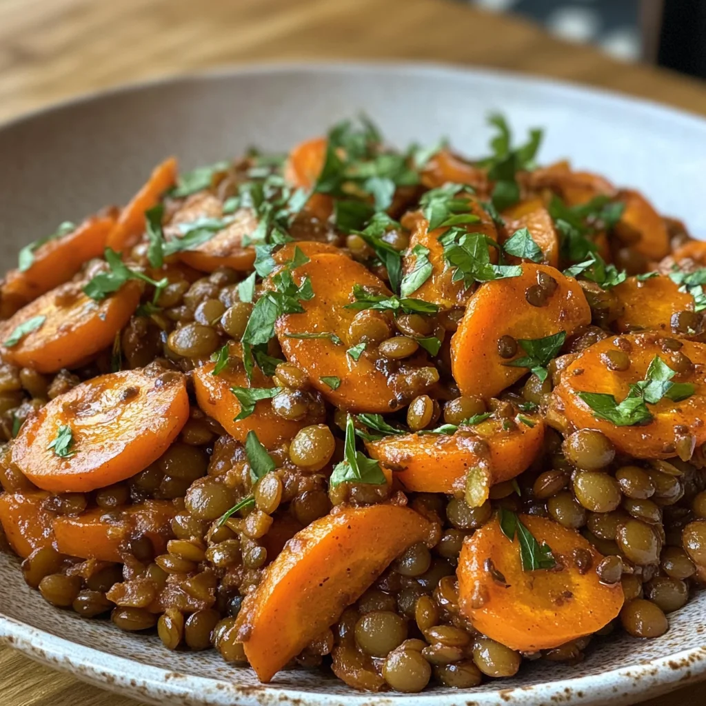 Moroccan Carrot & Lentil Salad: A Vibrant and Flavorful Delight