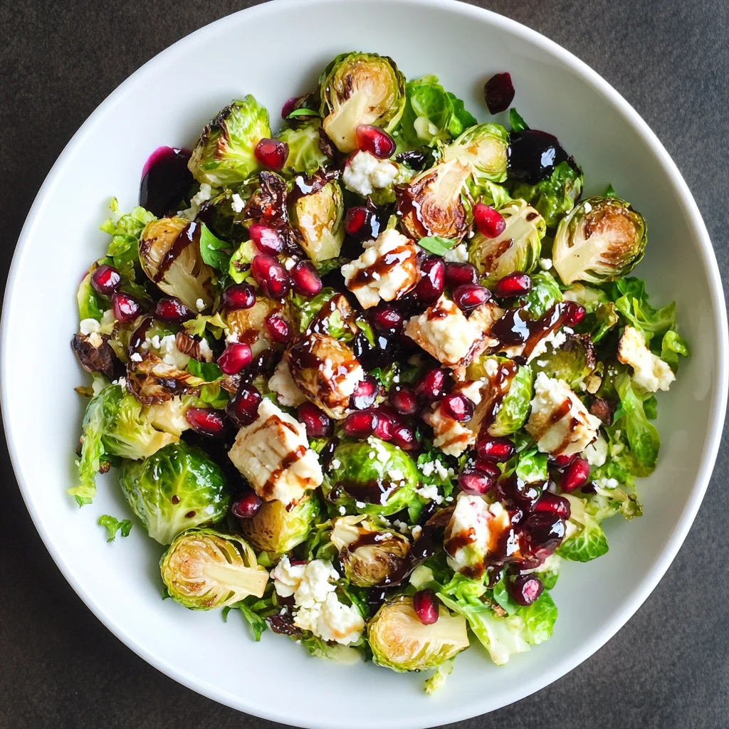 Roasted Brussels Sprouts & Pomegranate Salad