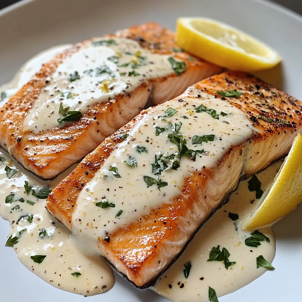 Salmon with Lemon Cream Sauce: A Culinary Delight