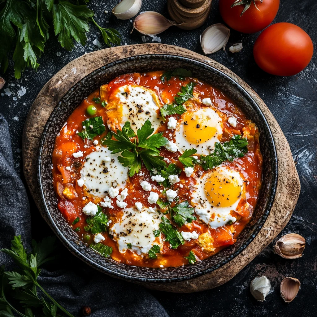 Shakshuka with Feta and Fresh Herbs