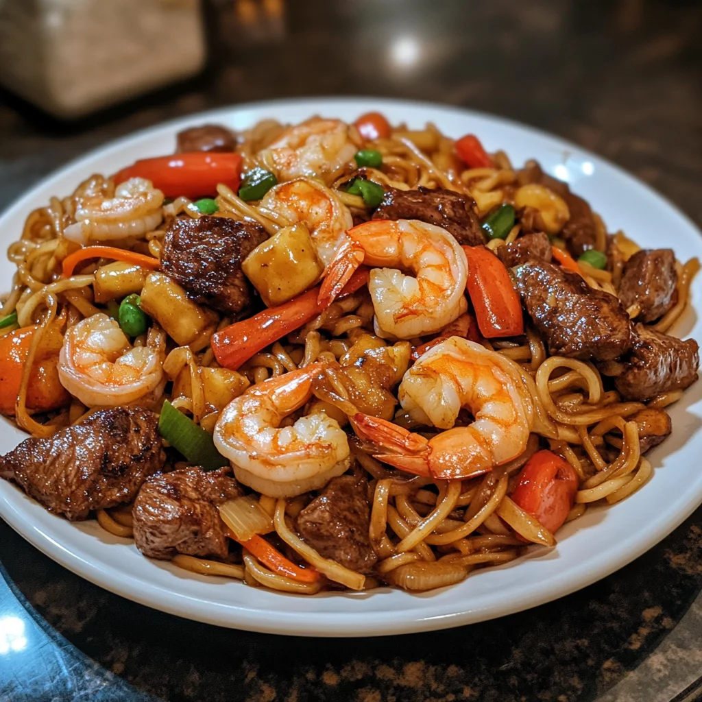 Steak & Shrimp Stir-Fried Noodles: A Flavor Explosion