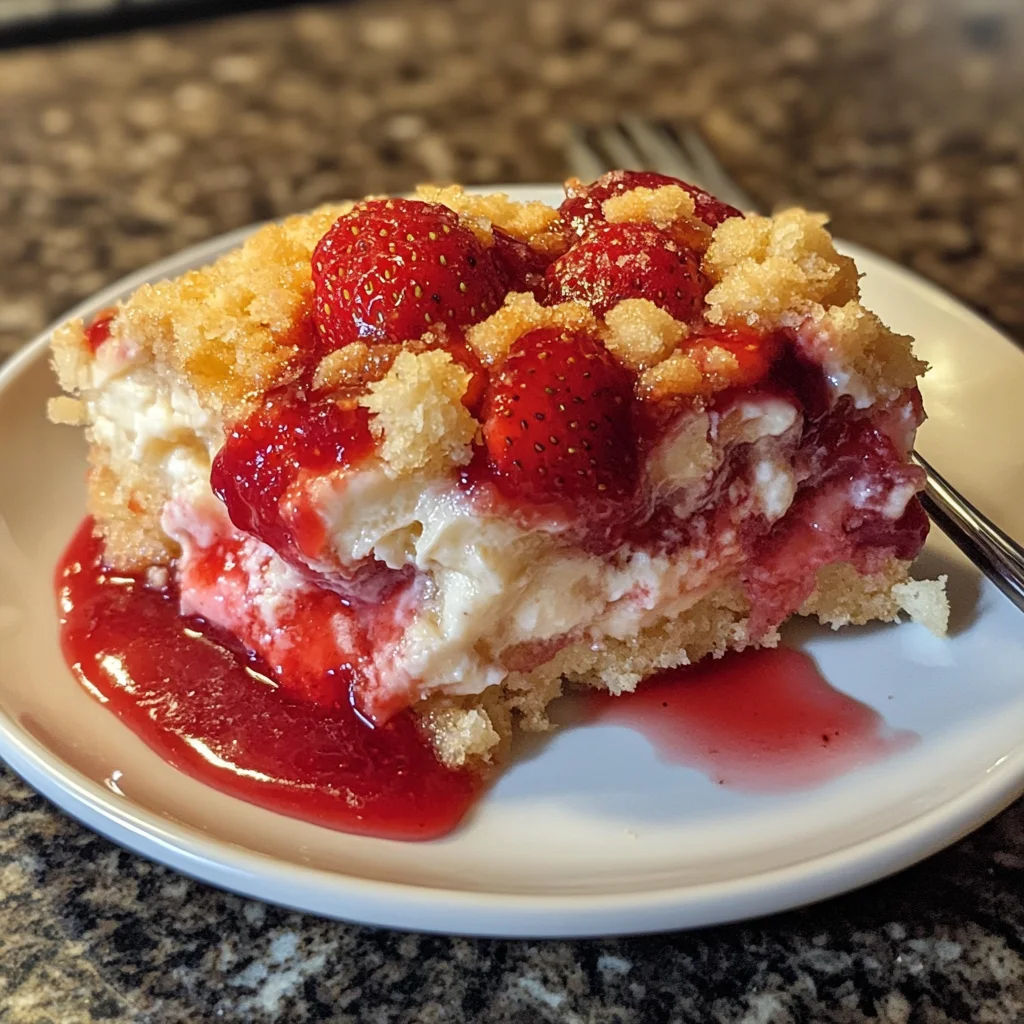 Strawberry Cheesecake Dump Cake Recipe