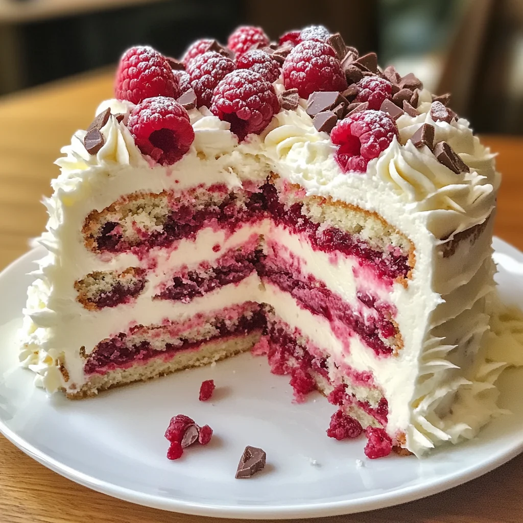 White Chocolate Raspberry Dream Cake Recipe