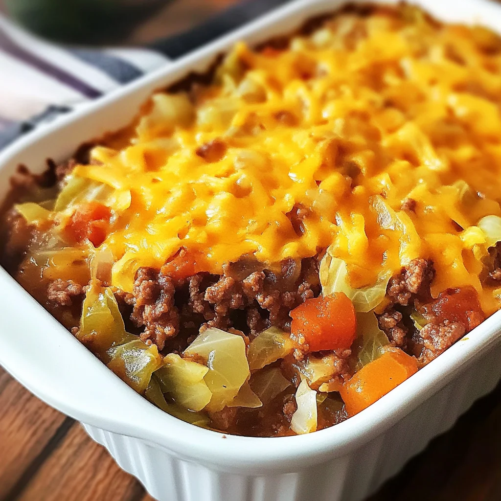 Cheesy Cabbage Beef Casserole: A Comfort Food Classic