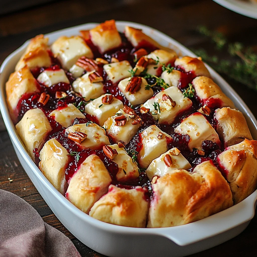 Cranberry Brie Pull-Apart Bread: A Festive Holiday Treat